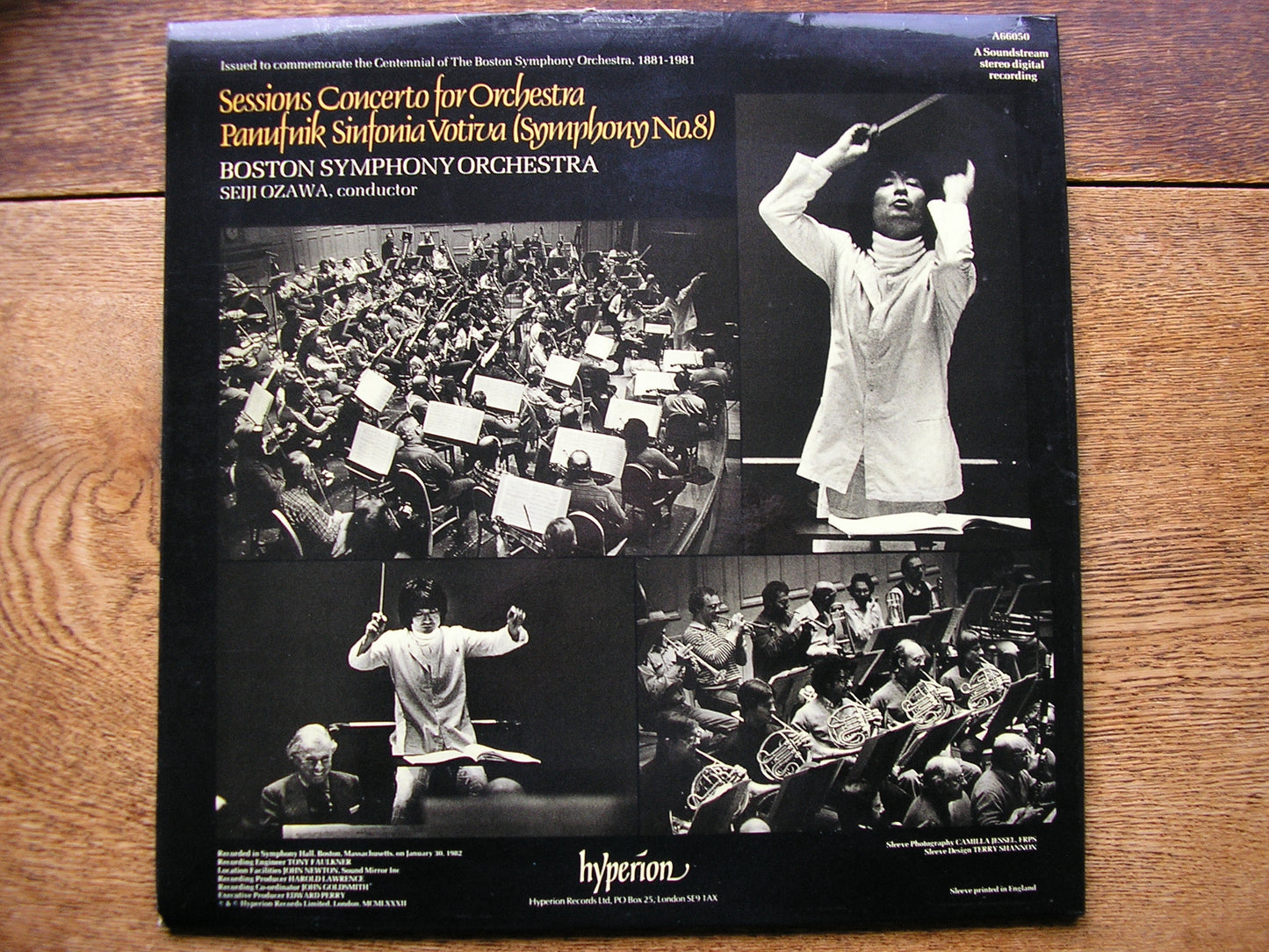 SESSIONS: CONCERTO FOR ORCHESTRA / PANUFNIK: SINFONIA VOTIVA  OZAWA / BSO  A66050