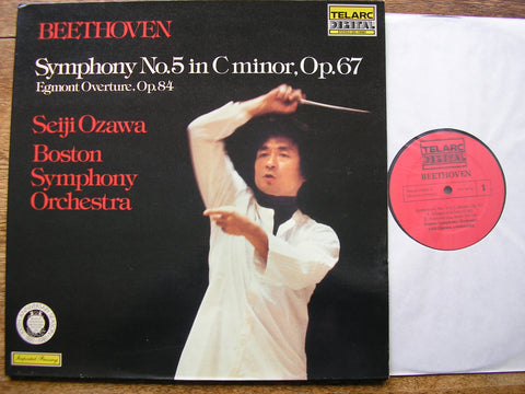 BEETHOVEN: SYMPHONY No. 5 / EGMONT Overture   OZAWA / BOSTON SYMPHONY  DG-10060