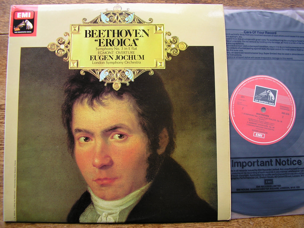 BEETHOVEN: SYMPHONY No. 3 'Eroica' / EGMONT    JOCHUM / LONDON SYMPHONY   ASD 3376