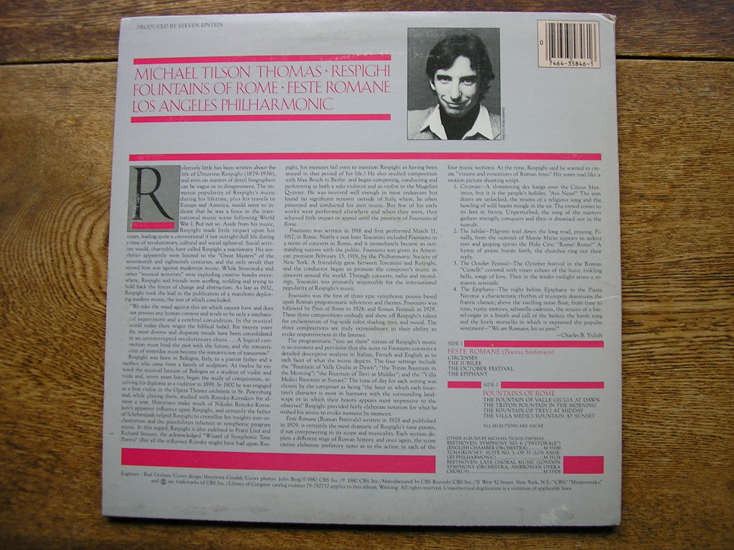 RESPIGHI: FESTE ROMANE / FOUNTAINS OF ROME  THOMAS / LOS ANGELES PHILHARMONIC  M35846