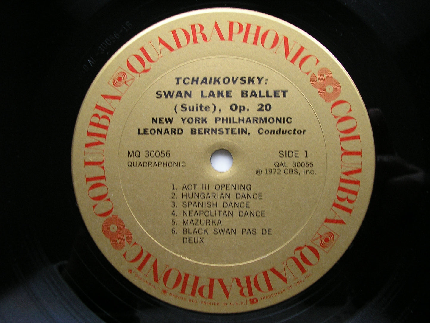 TCHAIKOVSKY: SWAN LAKE Suite Op. 20   BERNSTEIN / NEW YORK PHILHARMONIC   MQ 30056