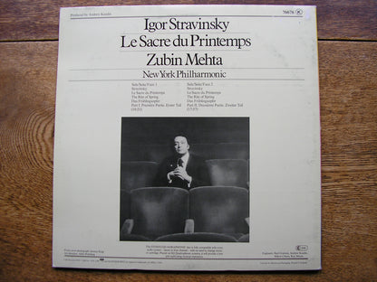 STRAVINSKY: THE RITE OF SPRING  MEHTA / NEW YORK PHILHARMONIC   76676
