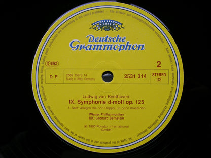 BEETHOVEN: THE NINE SYMPHONIES   BERNSTEIN / VIENNA  PHILHARMONIC  DG 8 LP