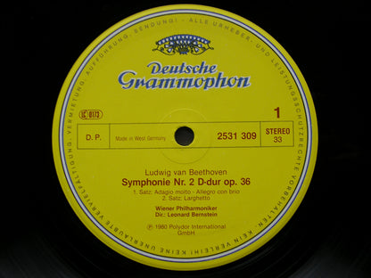 BEETHOVEN: THE NINE SYMPHONIES   BERNSTEIN / VIENNA  PHILHARMONIC  DG 8 LP