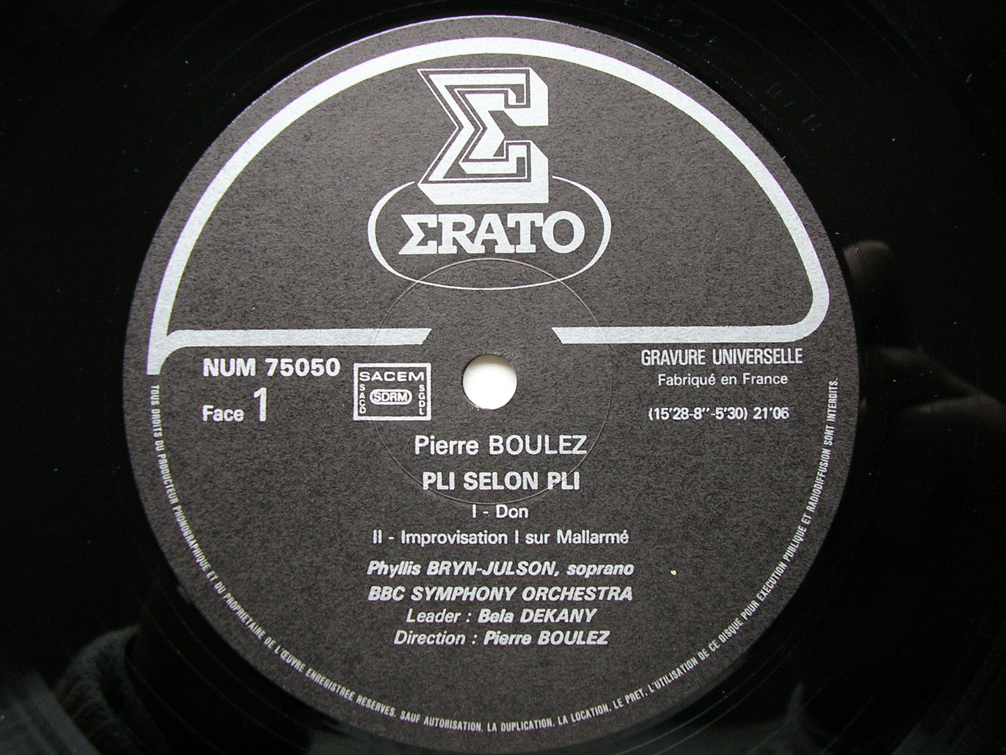 BOULEZ: PLI SELON PLI   BRYN-JULSON / BBC SYMPHONY / BOULEZ   NUM 75050