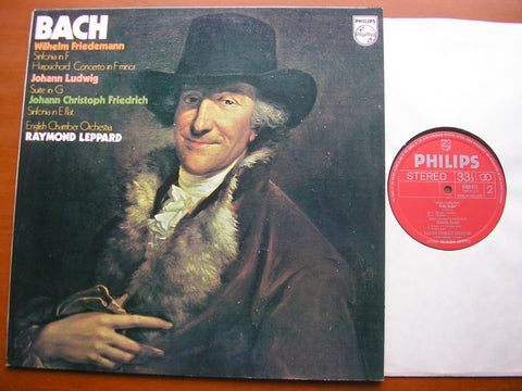 THE BACH FAMILY: ORCHESTRAL WORKS BY W F BACH / J L BACH / J C BACH    LEPPARD / ENGLISH CHAMBER ORCHESTRA     6500 071