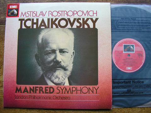 TCHAIKOVSKY: MANFRED   ROSTROPOVICH / LONDON PHILHARMONIC   ASD 3730