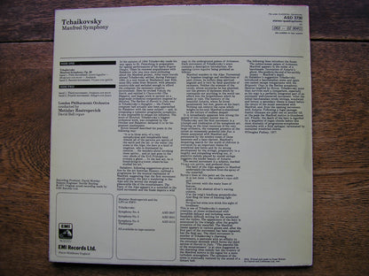 TCHAIKOVSKY: MANFRED   ROSTROPOVICH / LONDON PHILHARMONIC   ASD 3730
