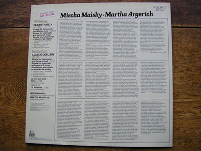 FRANCK: SONATA in A / DEBUSSY: SONATA in D    ARGERICH / MAISKY    ASD 4334