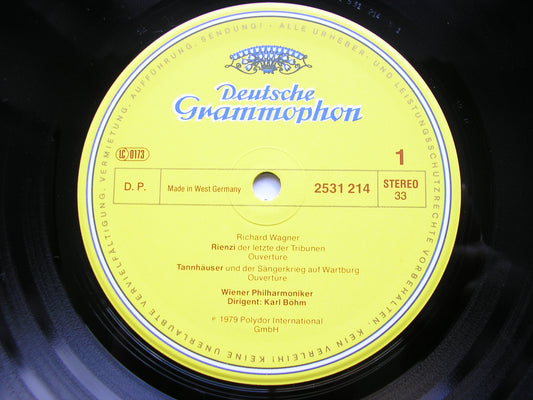 WAGNER: OVERTURES & PRELUDES   BOHM / VIENNA PHILHARMONIC     2531 214