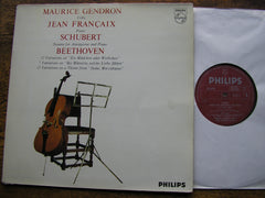 SCHUBERT: ARPEGGIONE SONATA / BEETHOVEN: VARIATIONS Op. 66     GENDRON / FRANCAIX   SAL 3746