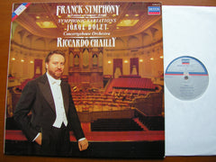 FRANCK: SYMPHONY in D / SYMPHONIC VARIATIONS   BOLET / CONCERTGEBOUW ORCHESTRA / CHAILLY   417 487