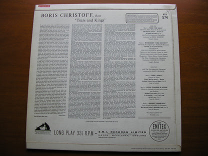 TSARS & KINGS: OPERA ARIAS BY VERDI / MUSSORGSKY / GLUCK / BORODIN    BORIS CHRISTOFF / PHILHARMONIA / JERZY SEMKOW    ASD 574