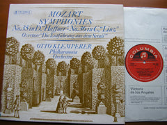 MOZART: SYMPHONIES Nos. 35 'Haffner' & 36 'Linz'     KLEMPERER / PHILHARMONIA    SAX 2436