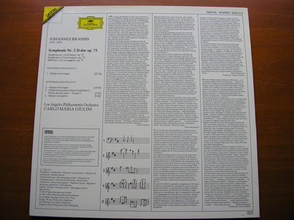 BRAHMS: SYMPHONY No. 2     GIULINI / LOS ANGELES PHILHARMONIC   2532 014