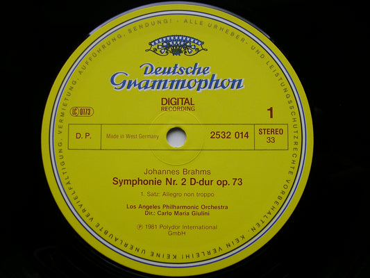 BRAHMS: SYMPHONY No. 2     GIULINI / LOS ANGELES PHILHARMONIC   2532 014