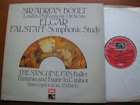 ELGAR: FALSTAFF / THE SANGUINE FAN / FANTASIA & FUGUE    BOULT / LONDON PHILHARMONIC    ASD 2970