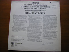 ELGAR: FALSTAFF / THE SANGUINE FAN / FANTASIA & FUGUE    BOULT / LONDON PHILHARMONIC    ASD 2970