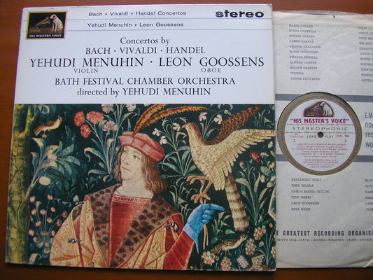 BACH / VIVALDI / HANDEL: CONCERTOS    MENUHIN / GOOSSENS / BATH FESTIVAL CHAMBER ORCHESTRA / MENUHIN     ASD 500