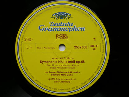 BRAHMS: SYMPHONY No. 1   GIULINI / LOS ANGELES PHILHARMONIC   2532 056
