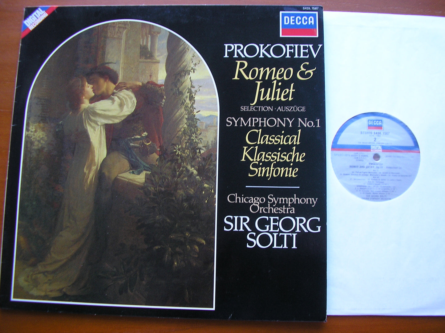 PROKOFIEV: ROMEO & JULIET excerpts / SYMPHONY No. 1    SOLTI / CHICAGO SYMPHONY   SXDL 7587