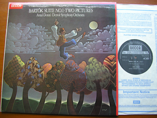 BARTOK: SUITE No. 1 / TWO PICTURES ANTAL DORATI / DETROIT SYMPHONY ORCHESTRA SXL 6897