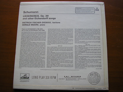 SCHUMANN: LIEDERKREIS Op. 39 / FOUR SONGS    FISCHER-DIESKAU / MOORE    ASD 650