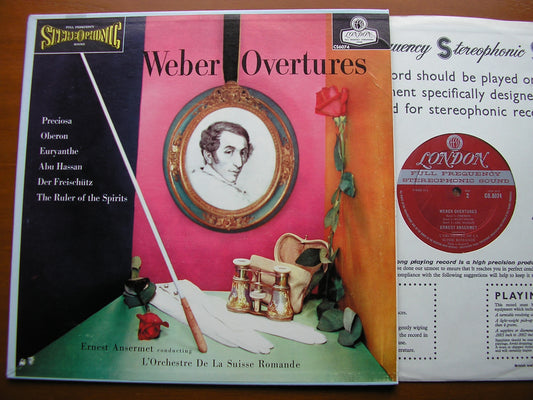 WEBER: SIX OVERTURES     ANSERMET / SUISSE ROMANDE ORCHESTRA    CS 6074