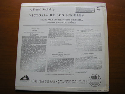 FRENCH SONGS: RAVEL / DUPARC / DEBUSSY   DE LOS ANGELES / PARIS CONSERVATOIRE / PRETRE   ASD 530