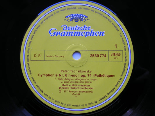 TCHAIKOVSKY: SYMPHONY No. 6 'Pathetique'    KARAJAN / BERLIN PHILHARMONIC   2530 774