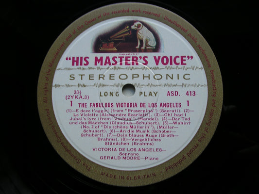 THE FABULOUS VICTORIA DE LOS ANGELES    SONG RECITAL WITH GERALD MOORE     ASD 413