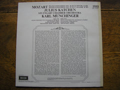 MOZART: PIANO CONCERTOS Nos. 20 &  25   KATCHEN / STUTTGART CO / MUNCHINGER   SXL 6297