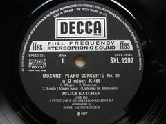 MOZART: PIANO CONCERTOS Nos. 20 &  25   KATCHEN / STUTTGART CO / MUNCHINGER   SXL 6297