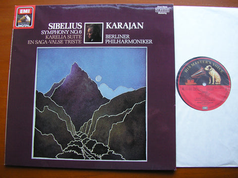 SIBELIUS: SYMPHONY No. 6 / KARELIA SUITE / EN SAGA / VALSE TRISTE    KARAJAN / BERLIN PHILHARMONIC     27 0407