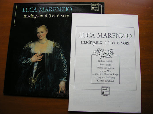MARENZIO: MADRIGALS FOR 5 & 6 VOICES     CONCERTO VOCALE / JACOBS    HM 1065