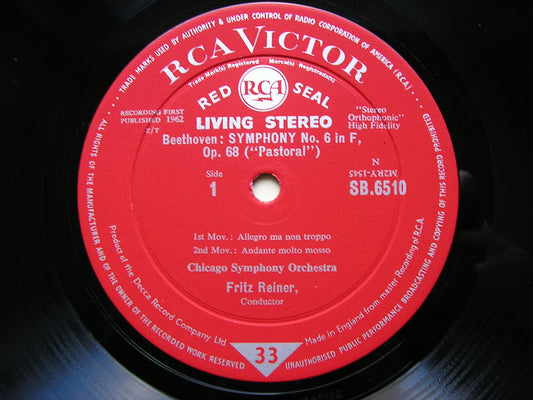 BEETHOVEN: SYMPHONY No. 6 'Pastoral'    REINER / CHICAGO SYMPHONY   SB 6510