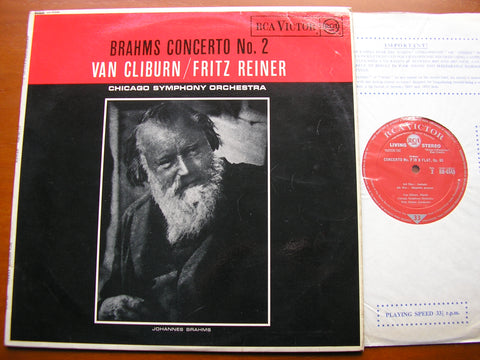 BRAHMS: PIANO CONCERTO No. 2    VAN CLIBURN / CHICAGO SYMPHONY / REINER    SB 6545