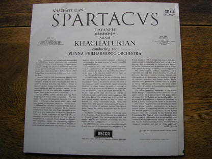 KHACHATURIAN: SPARTACUS / GAYANEH    ARAM KHACHATURIAN / VIENNA PHILHARMONIC   SXL 6000