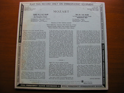MOZART: QUINTET K452 / TRIO K498   PANNHOFER / MEMBERS OF VIENNA OCTET   CS 6109
