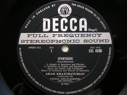 KHACHATURIAN: SPARTACUS / GAYANEH    ARAM KHACHATURIAN / VIENNA PHILHARMONIC   SXL 6000