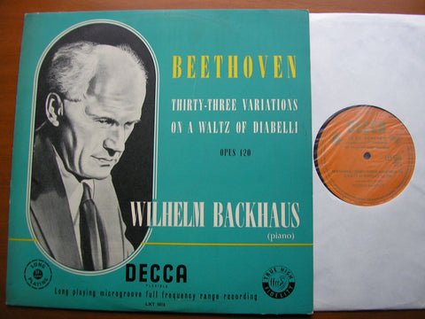 BEETHOVEN: DIABELLI VARIATIONS     WILHELM BACKHAUS    LXT 5016