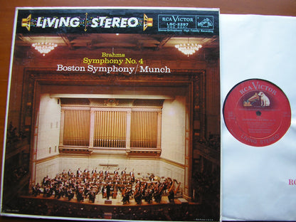 BRAHMS: SYMPHONY No. 4    CHARLES MUNCH / BOSTON SYMPHONY   LSC 2297