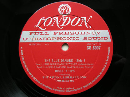 STRAUSS: THE BLUE DANUBE     JOSEF KRIPS / VIENNA PHILHARMONIC    CS 6007