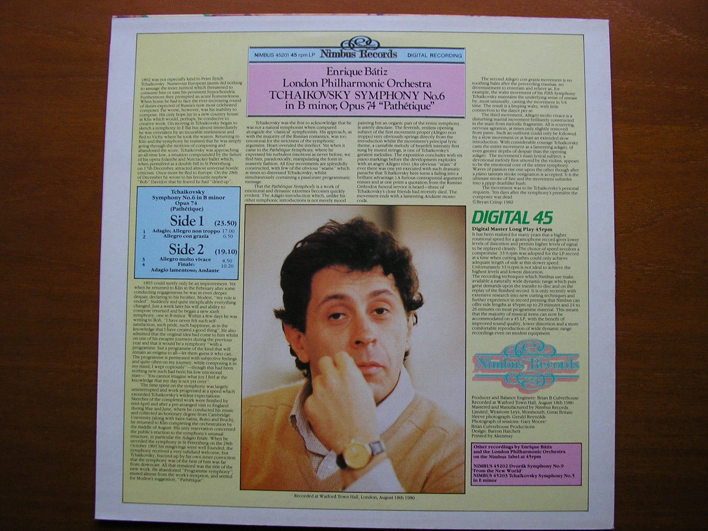 TCHAIKOVSKY: SYMPHONY No. 6     BATIZ / LONDON PHILHARMONIC    NIMBUS 45201