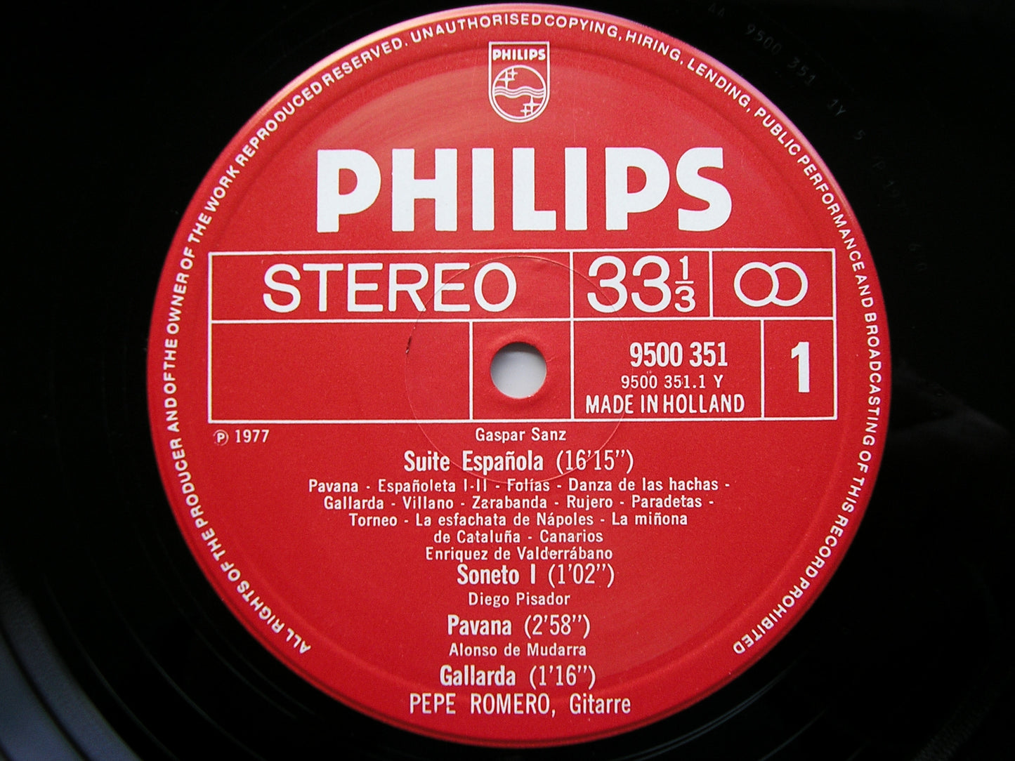 GUITAR MUSIC FROM RENAISSANCE TO BAROQUE    PEPE ROMERO   9500 351