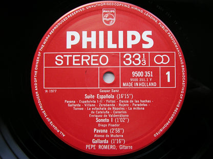 GUITAR MUSIC FROM RENAISSANCE TO BAROQUE    PEPE ROMERO   9500 351