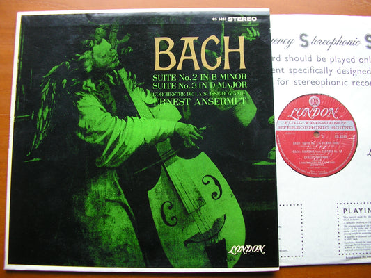 BACH: ORCHESTRAL SUITES Nos. 2 & 3 / SINFONIA     ANSERMET / SUISSE ROMANDE    CS 6243