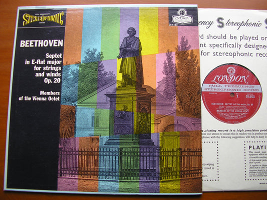 BEETHOVEN: SEPTET Op. 20    MEMBERS OF THE VIENNA OCTET    CS 6132
