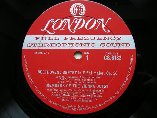 BEETHOVEN: SEPTET Op. 20    MEMBERS OF THE VIENNA OCTET    CS 6132