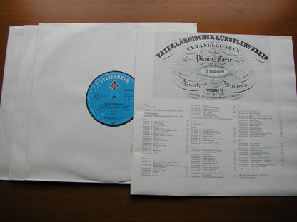 THE COMPLETE DIABELLI VARIATIONS: BEETHOVEN / LISZT / CZERNY / HUMMEL / SCHUBERT / ET AL     RUDOLF BUCHBINDER   3 LP    SMA  25081 - 3